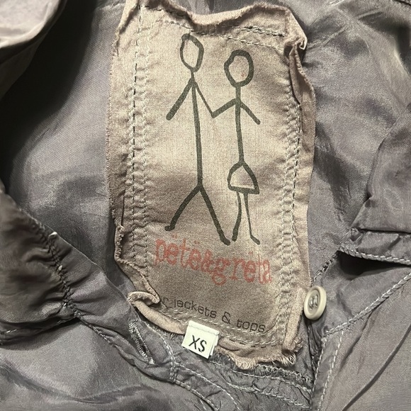 JOHNNY WAS PETE & GRETA Cupra L/S Button Down Blouse in Charcoal Size XS - Picture 10 of 10